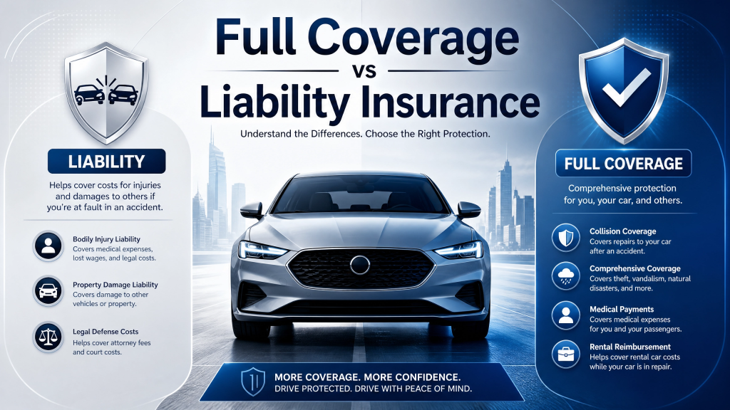 Full Coverage vs Liability Insurance