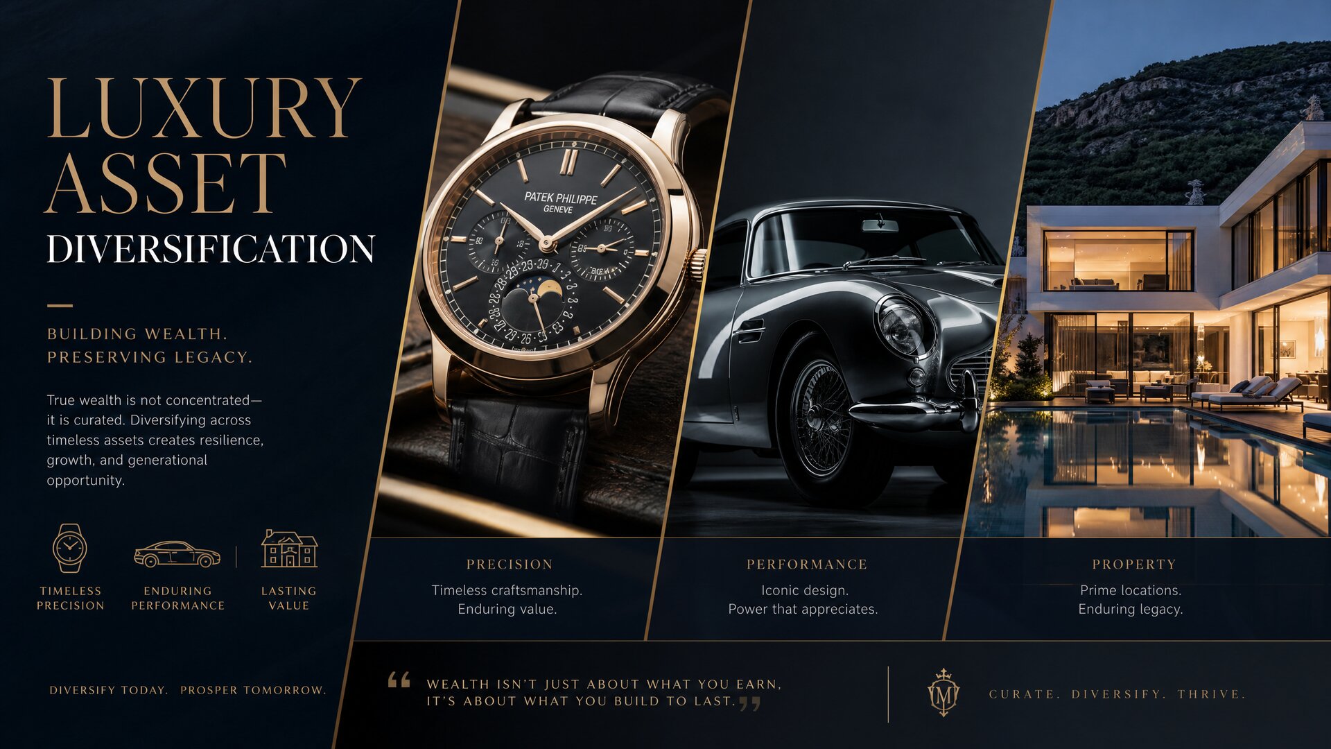 Luxury Asset Diversification: Building a Fortified Wealth Portfolio