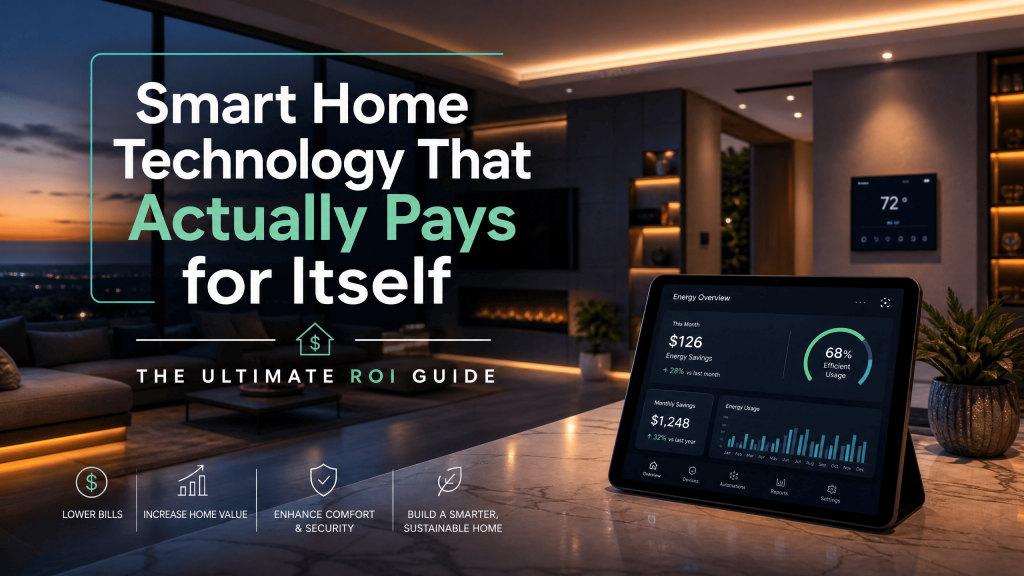 Smart Home Technology That Actually Pays for Itself
