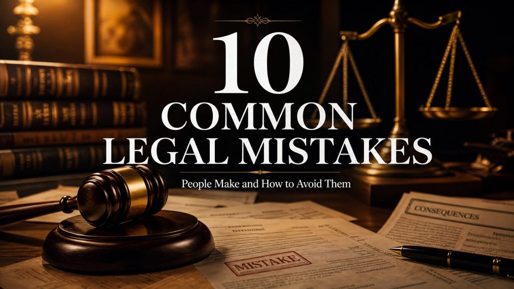 10 Common Legal Mistakes People Make and How to Avoid Them