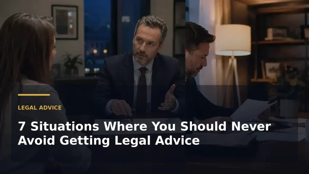 7 Situations Where You Should Never Avoid Getting Legal Advice