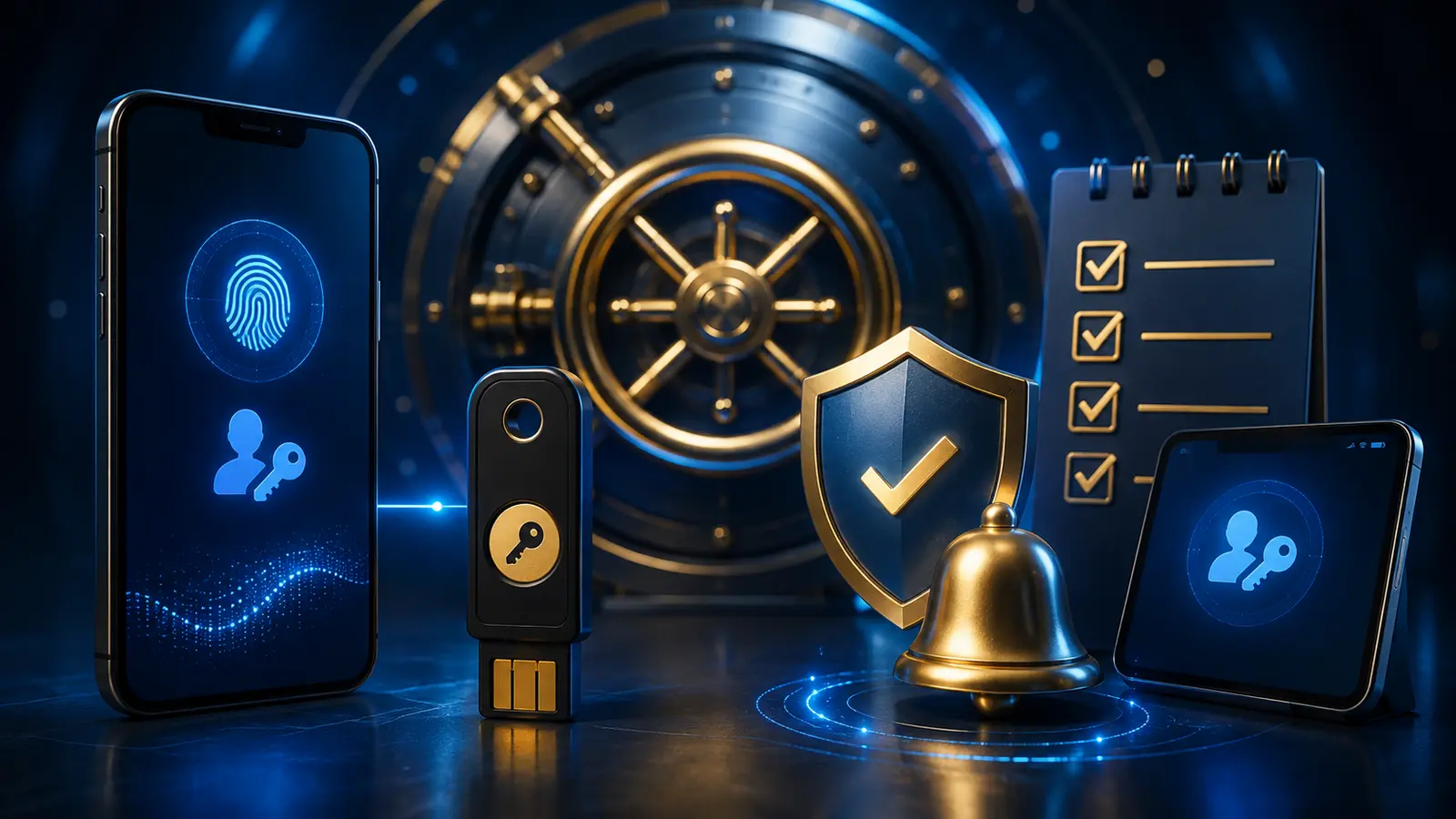Passkey account recovery using trusted backup devices and security keys