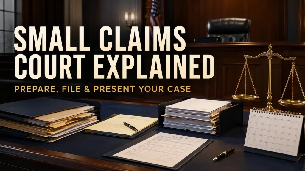 Small Claims Court Explained: How to Prepare, File, and Present Your Case